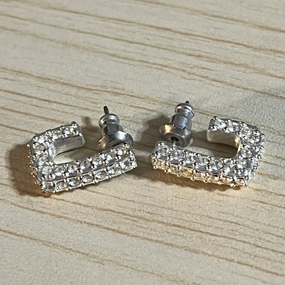 Dillard’s Sterling Silver and rhinestone earrings